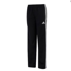 Adidas Tricot Boys Track Pants - Black with White Stripes - Large 14/16 - NWT